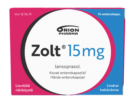 ZOLT 15MG CAPS OTC 14 FI Front