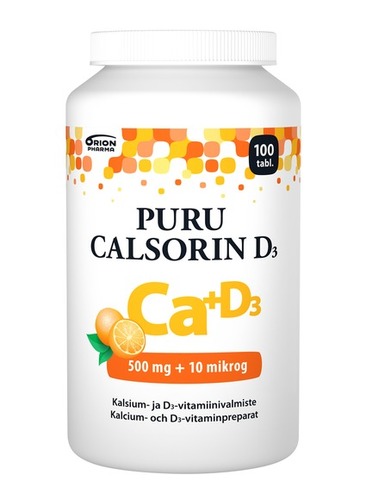 Puru Calsorin D3 500 mg + 10 mikrog 100