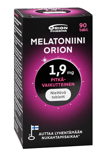 Melatoniini Orion 1,9 Mg Pitkävaikutteinen 90 Tabl Vasen Web RGB