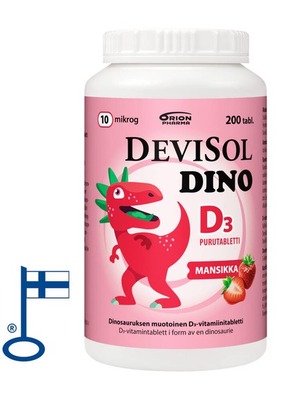 Devisol Dino Mansikka 200tabl RGB Flag