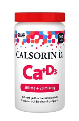 Calsorin D3 500 mg + 20 mikrog 100