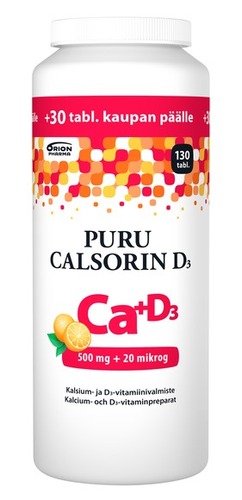 Puru Calsorin D3 500 mg + 20 mikrog 130