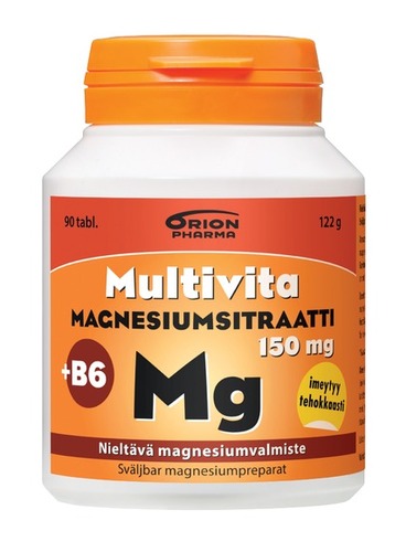 Multivita Magnesiumsitraatti nieltava 90 tabl