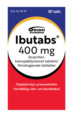 127425-5 CARTON IBUTABS 400MG 30 TABL OTC
