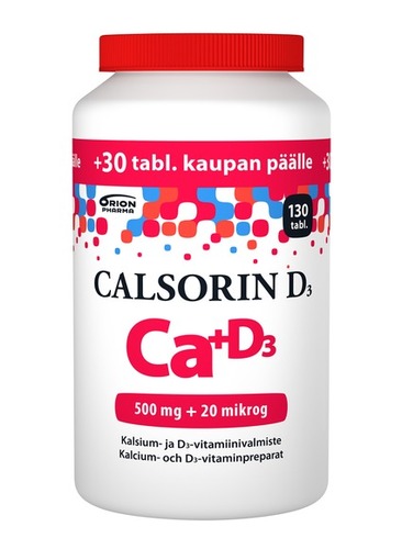 Calsorin D3 500 mg + 20 mikrog 130