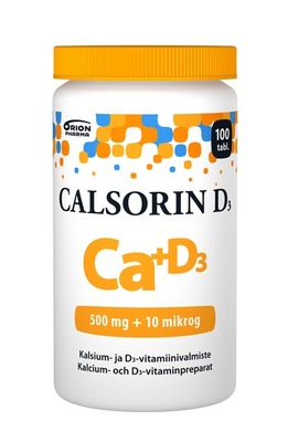 Calsorin D3 500 mg + 10 mikrog 100