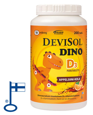 DeviSol Dino-Appesiini-kola 200tabl rgb flag