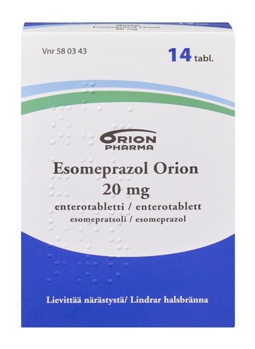 Esomeprazol Orion 20 mg