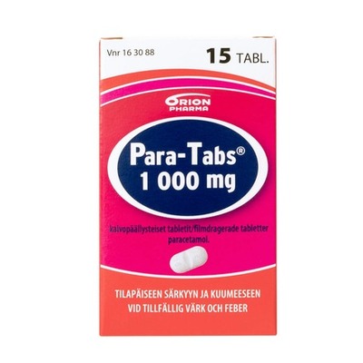 Para-Tabs 1000 mg 15tabl Etu